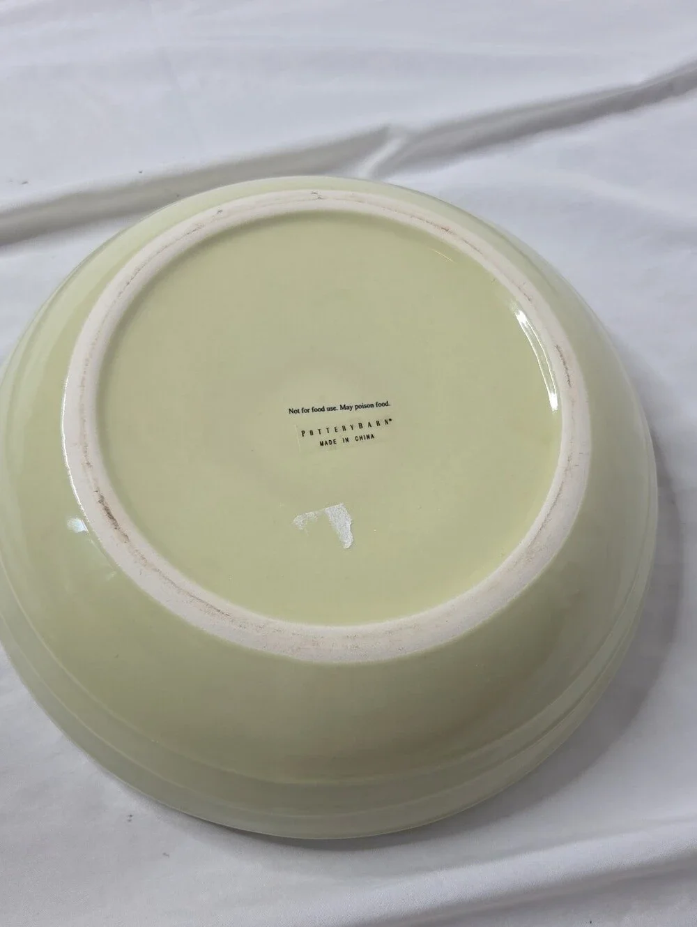 Pottery Barn Lime Green Decorative Bowl